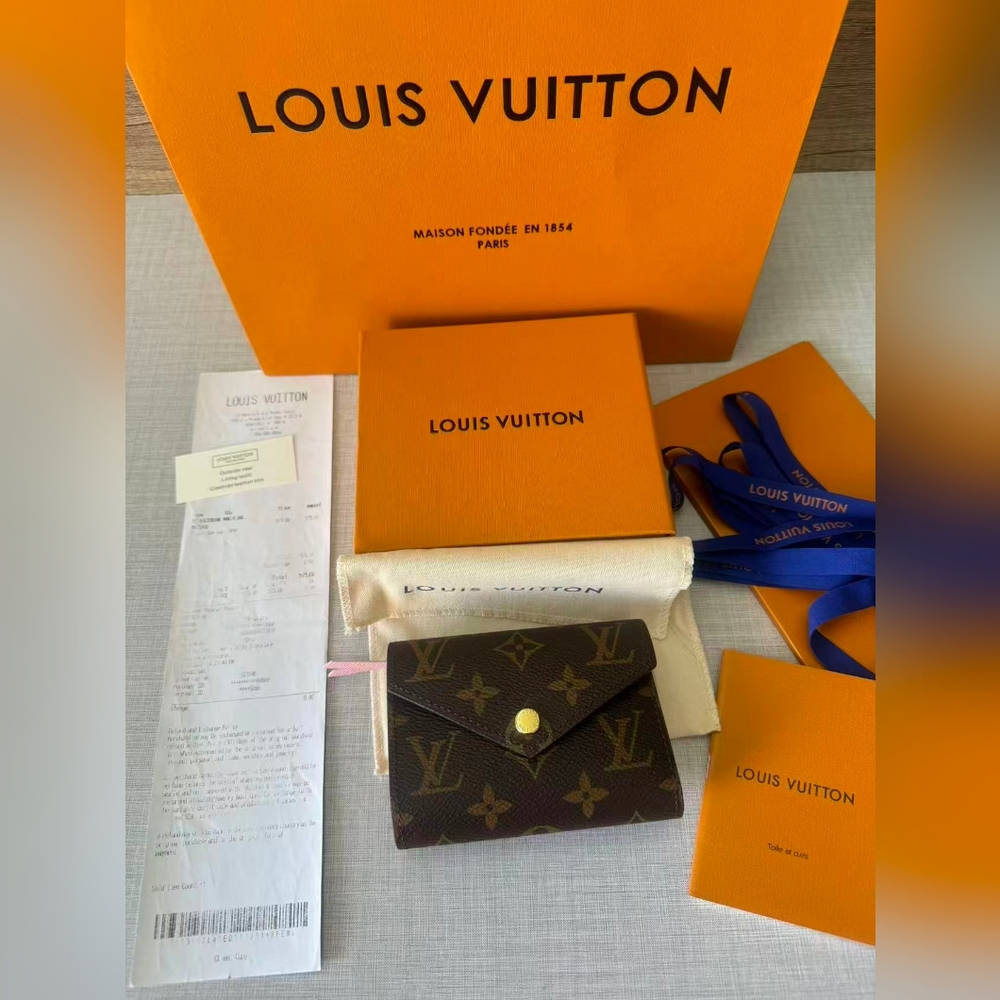 Louis Vuitton Monogram Victorine Wallet Rose Ballerine